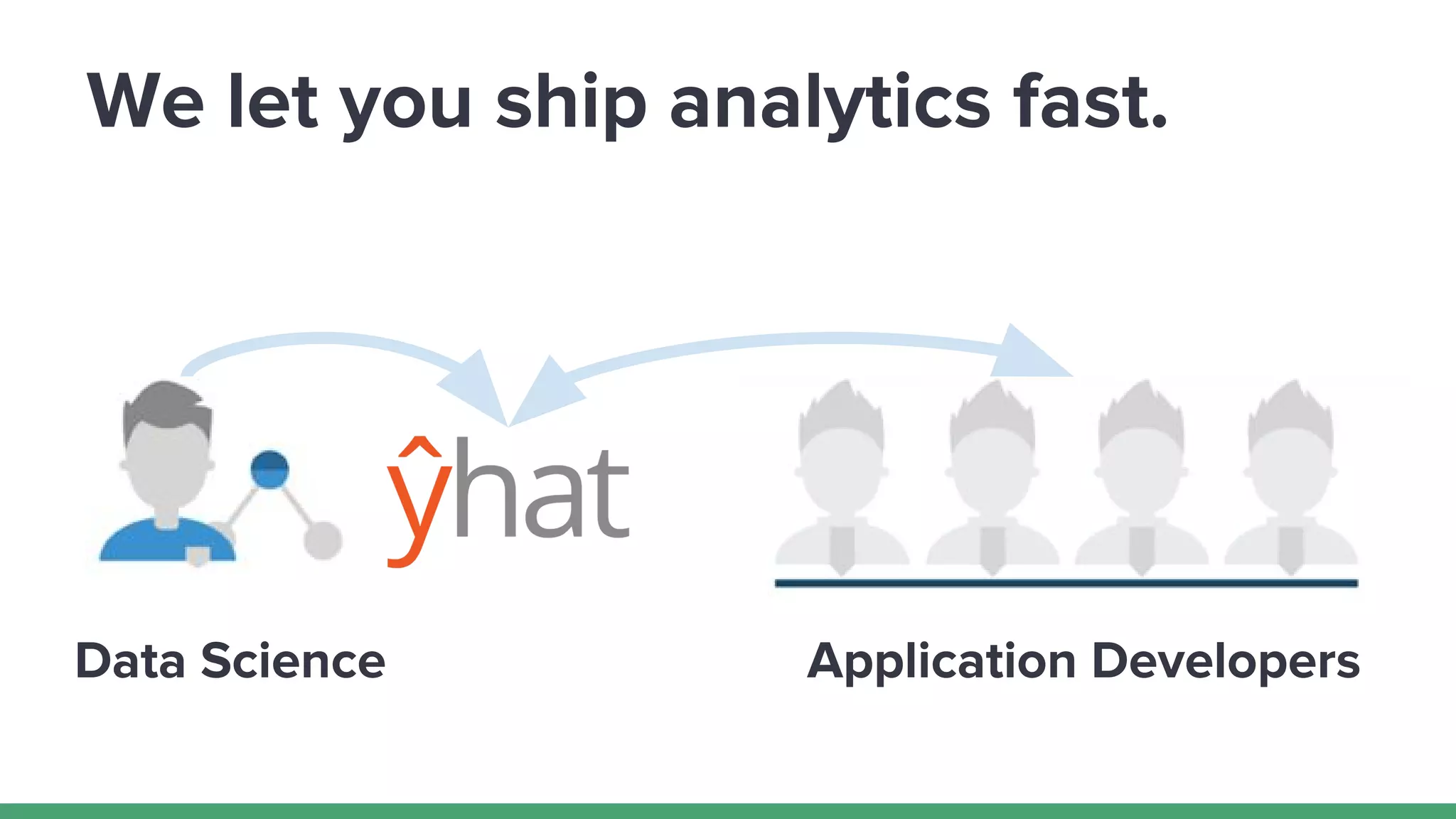 Data Science Application Developers
We let you ship analytics fast.
 