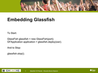 Embedding GlassFish v3 in Ehcache Server
