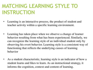 learning styles by alvin bugaoisan BMLS