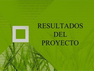 RESULTADOS DEL PROYECTO   