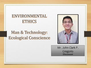 Mr. John Clark P.
Gregorio
Discussant
 