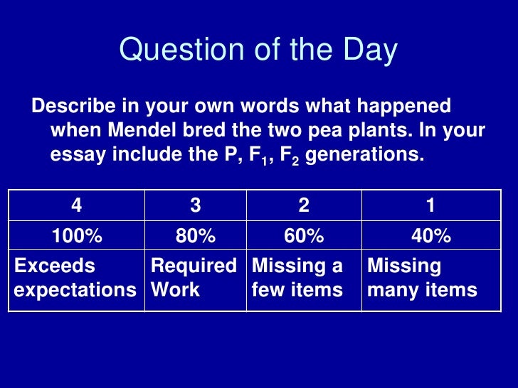 Short essay on gregor mendel
