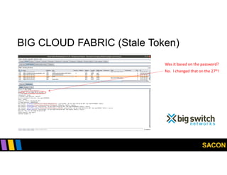 SACON
BIG CLOUD FABRIC (Stale Token)
Was it based on the password?
No. I changed that on the 27th!
 