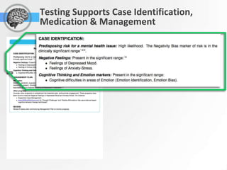 Testing Supports Case Identification,
Medication & Management
 
