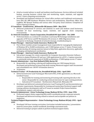 Gregory E Faust Resume | DOC
