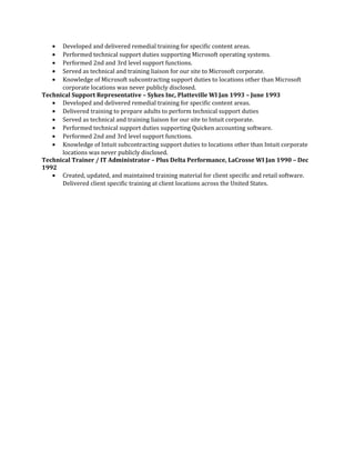 Gregory E Faust Resume | DOC