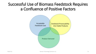 Successful Use of Biomass Feedstock Requires
a Confluence of Positive Factors
TDG/9-16 Borealis Technology Solutions LLC 3...