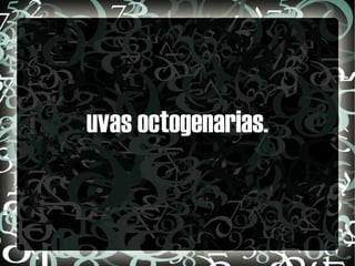 uvas octogenarias.