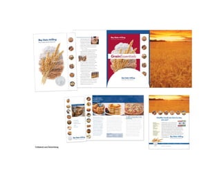 Healthy trends are here to stay.
                                                      Are you?
                             GrainEssentials®                   It’s difficult to keep up with ever-changing health and
                             • White Whole Wheat XF Flour
                             • Stone Ground Whole Wheat Flour   consumer trends, but you don’t have to do it alone.
                             • Ground Wheat Coarse
                             • Flaked Rye Meal                  At Bay State Milling, we offer two innovative product
                             • Whole Durum Wheat Flour
                             • Pure Wheat Baker’s Bran          lines of flours and blends that reflect current food
                             • Wheat Germ
                             • Pizza Mixes
                             • Multigrain Tortilla Base
                                                                and nutrition trends. While GrainEssentials® incorporate the growing
                             • 9-Grain Bread Base
                             • Breaders and Batters
                                                                importance of increasing whole grains without sacrificing taste and without
                                                                using trans fats, OrganicEssentials® are assured to conform to the strictest
                             OrganicEssentials®
                             • 100% Organic Whole Wheat Flour
                                                                organic guidelines through our extensive supply-chain partnerships.
                             • 100% Organic High Gluten Flour
                             • 100% Organic Bread Flour         Finally, our custom blending services allow us to work alongside you to
                             • 100% Organic Semolina
                             • Multigrain Bread Base            develop a unique mix that embodies recent health standards while holding
                             • Whole Grain Bread Base
                             • Thin Crust Pizza Mix             the classic taste of your own original recipe. Stay in the mix, and call
                             • Thick Crust Pizza Mix
                                                                1-800-55-FLOUR or visit
                                                                www.baystatemilling.com.




                                                                GrainEssentials®     OrganicEssentials®   BakingEssentials™   EthnicEssentials™


                                                                800-55-FLOUR www.baystatemilling.com

Collateral and Advertising
                                  © Copyright 2010
 