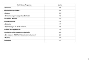 Grelha actividades 2012