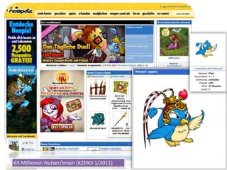 65 Millionen Nutzer/innen (KZERO 1/2011)
 