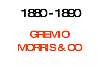 1880 - 1890 GREMIO MORRIS & CO 