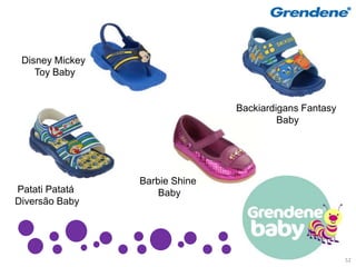 Disney Mickey
    Toy Baby


                                Backiardigans Fantasy
                                         Baby




                 Barbie Shine
Patati Patatá        Baby
Diversão Baby




                                                        52
 