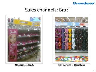 Sales channels: Brazil




Magazine – C&A        Self service – Carrefour
                                                 57
 