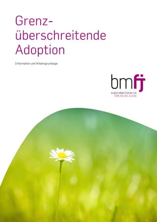 Grenz­
überschreitende
­Adoption
Information und Arbeitsgrundlage
 