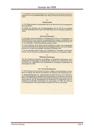 Gesetze der DDR
Grenzverordnung Seite 4
 