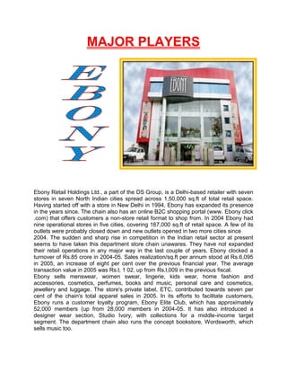 The Indian Retail Sector