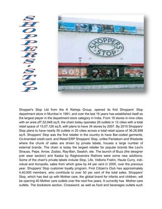 The Indian Retail Sector