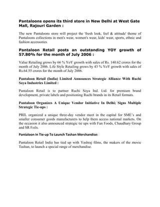 The Indian Retail Sector