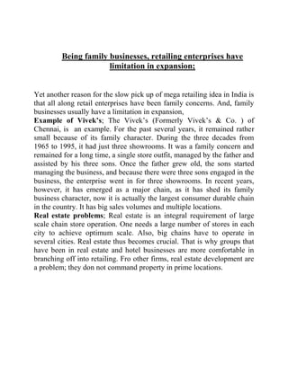 The Indian Retail Sector