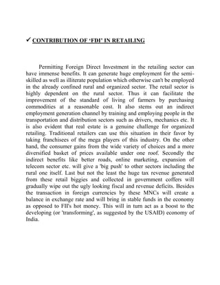 The Indian Retail Sector