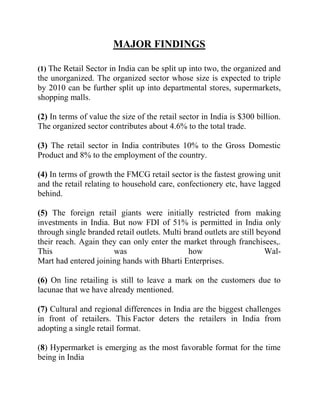 The Indian Retail Sector