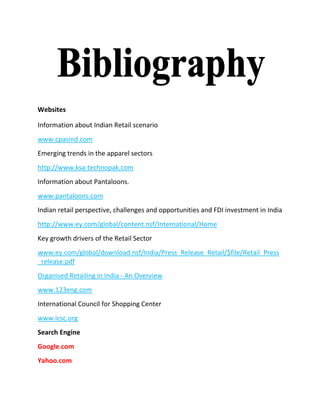 The Indian Retail Sector