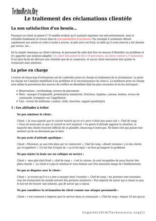 La Personnelle Réclamation | Gestion Des Réclamations Clients – EMXVRB
