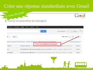Source : Ludovic Dublanchet
Créer une réponse standardisée avec Gmail
 