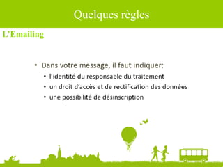 Quelques règles
L’Emailing
 