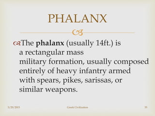 Phalan GREEK CIVILIZATION | PPTX