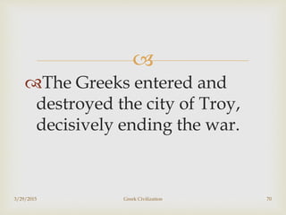 GREEK CIVILIZATION