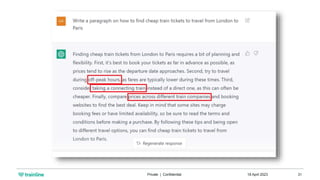 18 April 2023
Private | Confidential 31
 