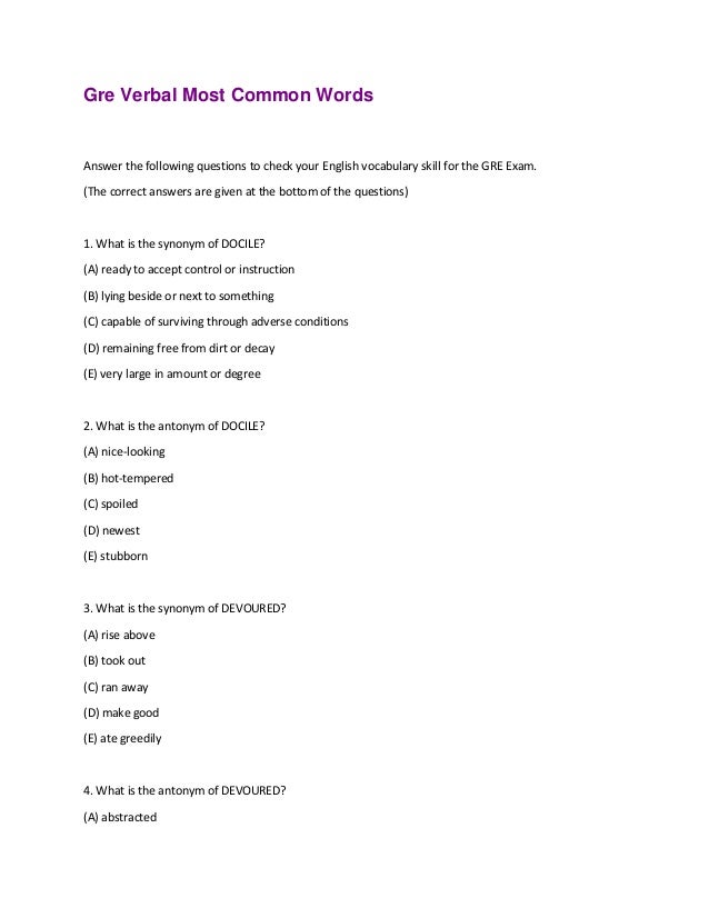 Gre Verbal Most Common Words PDF gre-verbal-most-common-words-pdf