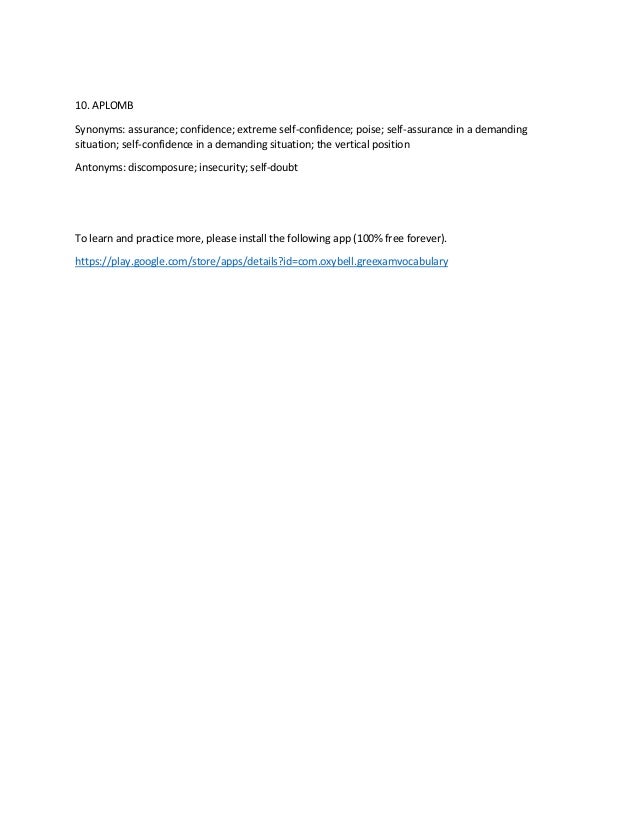 Gre vocab word of the day pdf