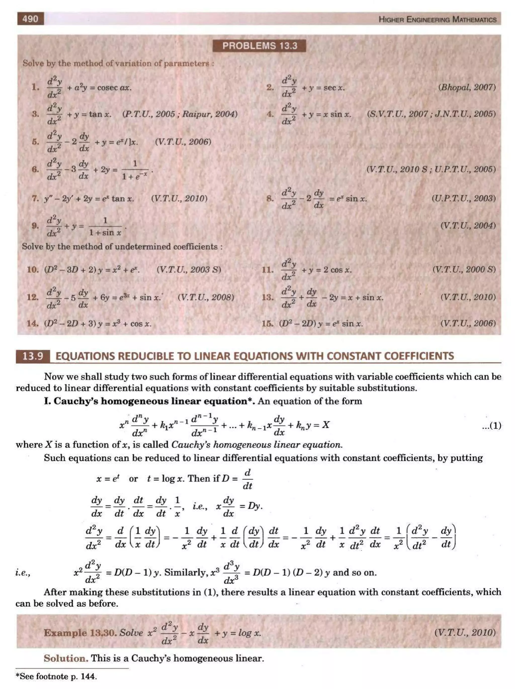  HIGHER ENGINEERING MATHEMATICS by B.S GREWAL