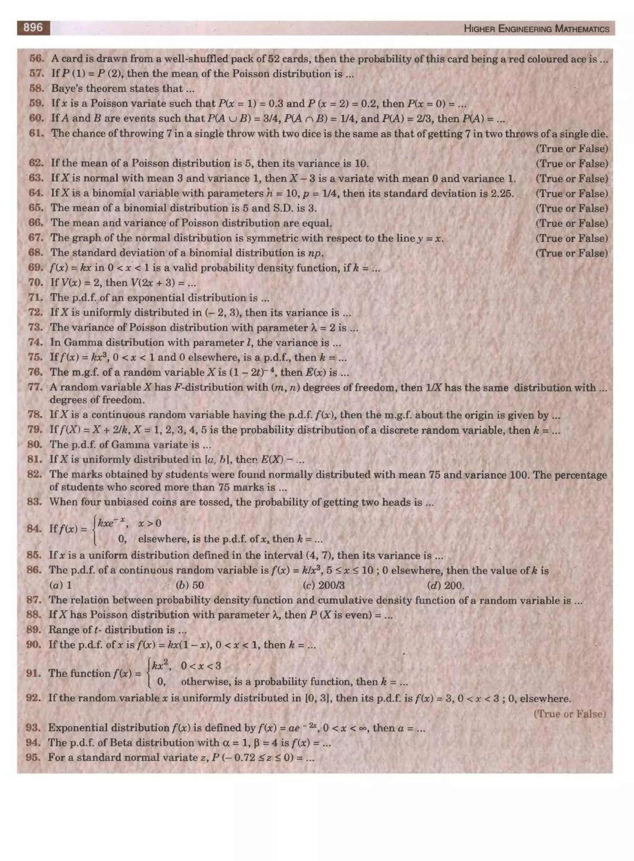  HIGHER ENGINEERING MATHEMATICS by B.S GREWAL