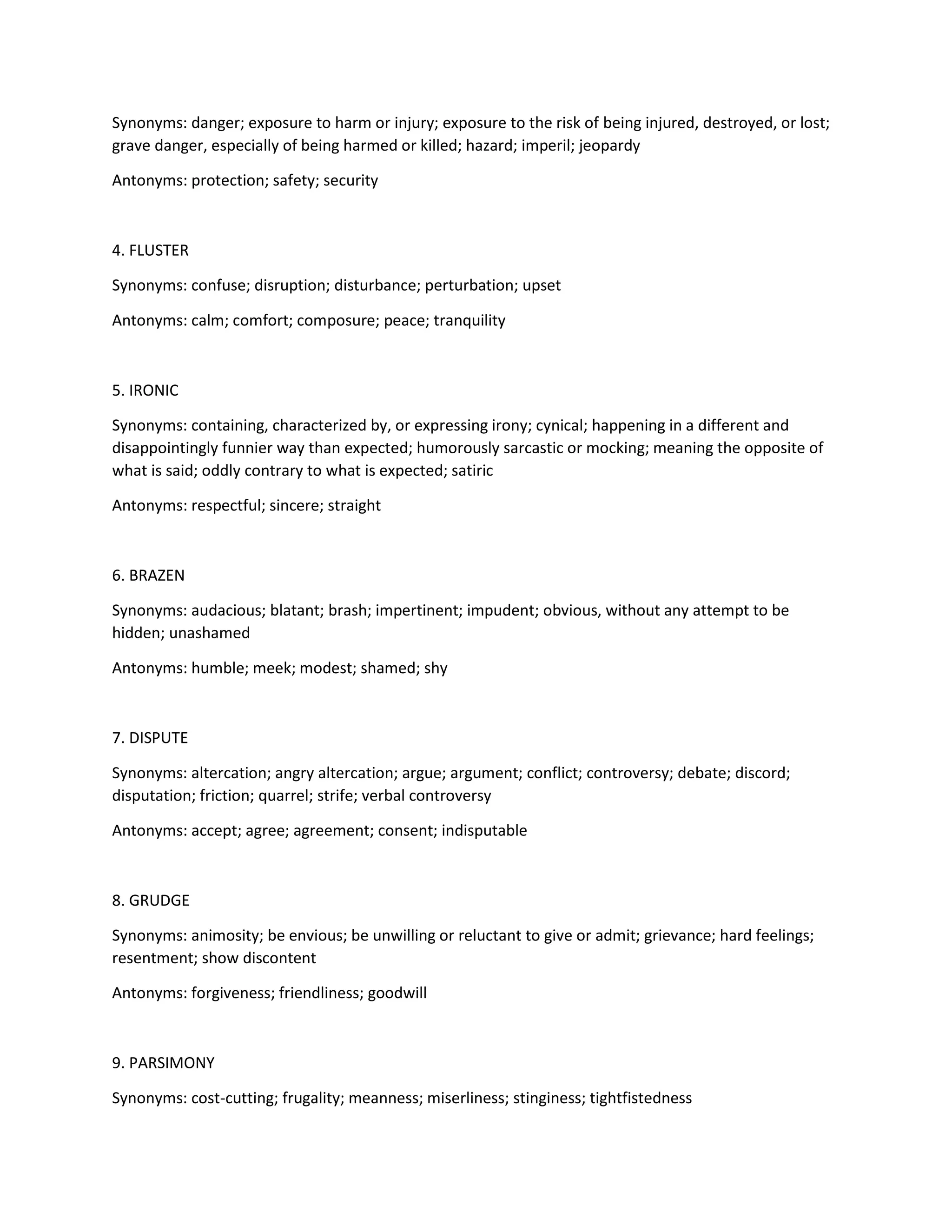 Gre Word List 3500 | PDF