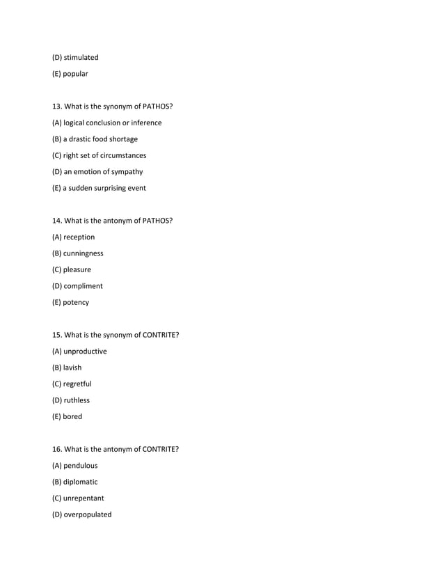 Gre Word List Flashcards | PDF