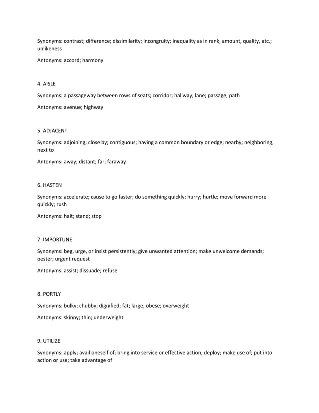 Gre words preparation pdf