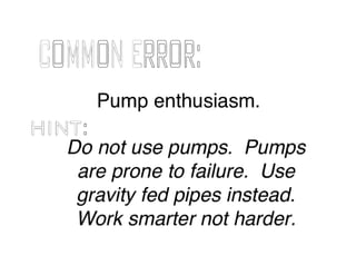 Grey Water Reclamation