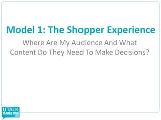 Stage 1:Generating Consumer Insight