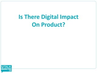 The Traditional Marketing P’s And TechnologyProductThe nature of what a brand can do for consumers has been transformed by technologyPricePrice transparency is transformational in some categoriesPlacementE-, M-, and S-commerce are revolutionizing many categoriesPromotionNot just where brands promote has changed, but how they do it