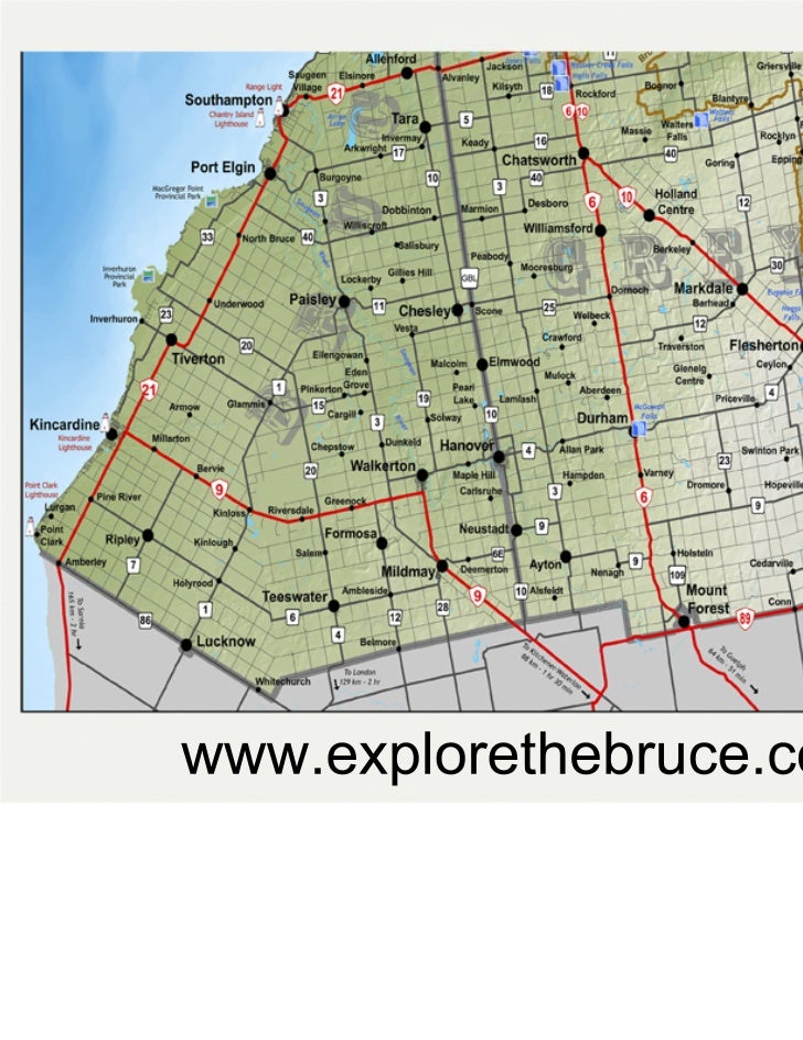 Grey County & Bruce County 2011 Map