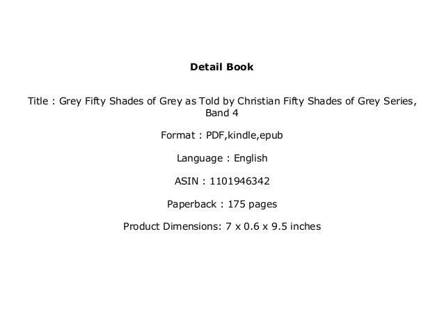Read P D F Library Grey Fifty Shades Of Grey As Told By Chris