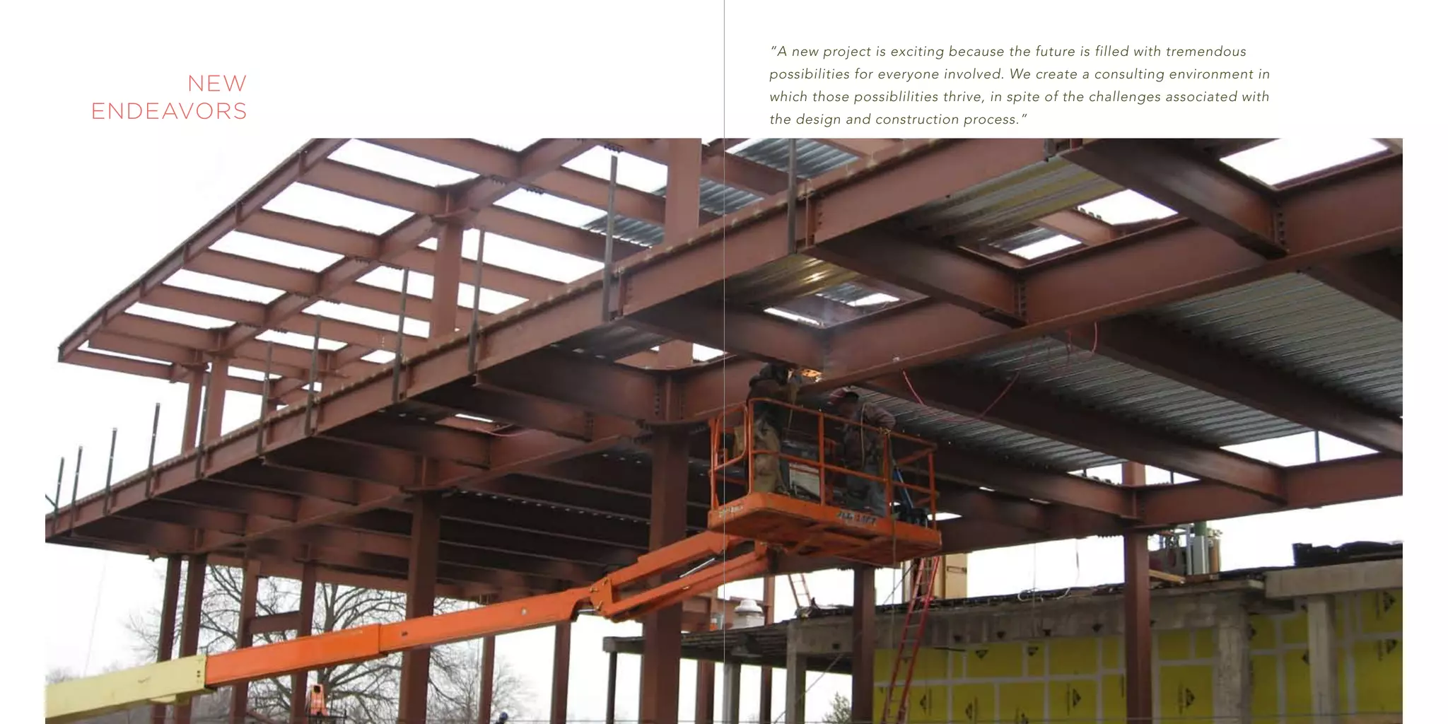 “A new project is exciting because the future is filled with tremendous
                                             possibilities for everyone involved. We create a consulting environment in
             new                             which those possiblilities thrive, in spite of the challenges associated with
       endeavors                             the design and construction process.”
                   Narberth Public Library


    Pennsville Waste Water Treatment Plant


Delran Township Muncipal Bldg. Renovation


   Applecross Waste Water Treatment Plant


       Eureka Waste Water Treatment Plant
 