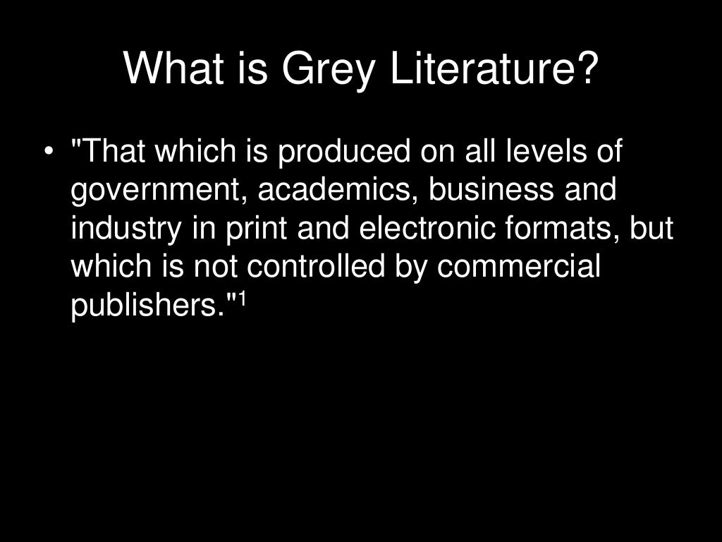 literature the grey