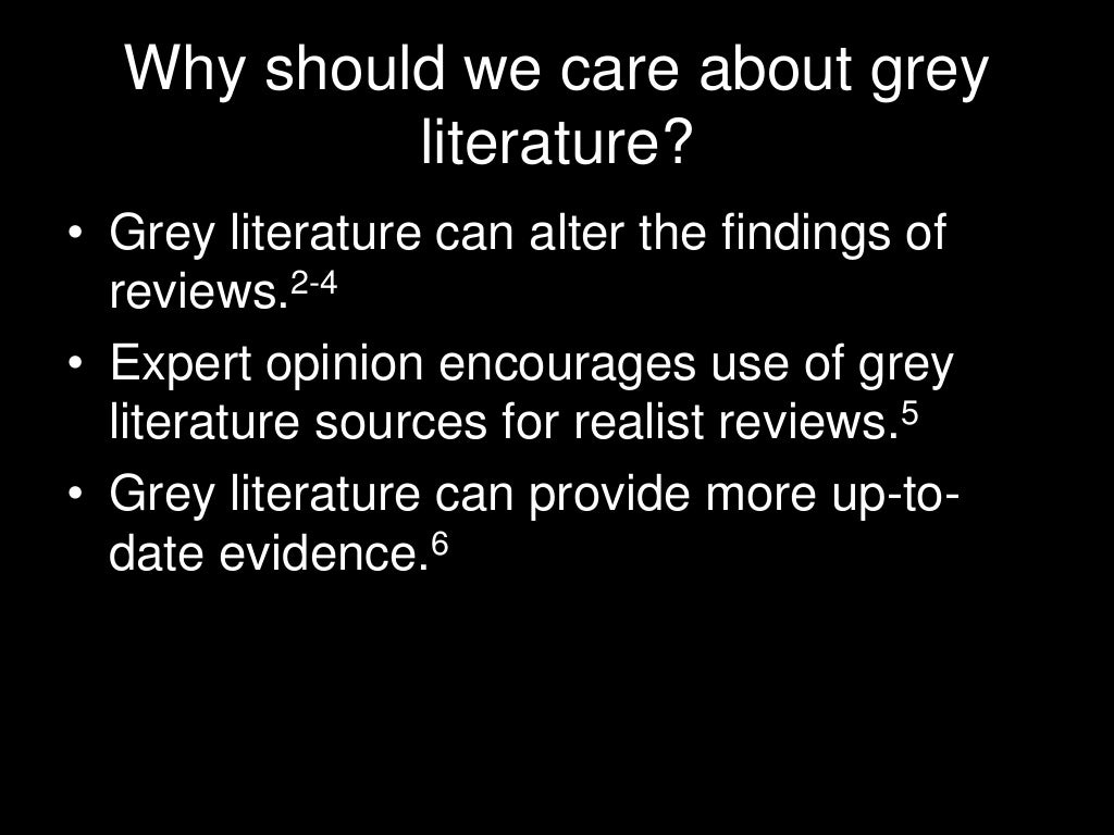 Grey literature