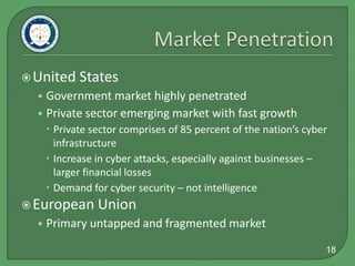 Customers - Government 12 out of 17 have IT- or national security centric missions 