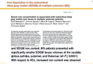 Grey matter and multiple sclerosis | PDF
